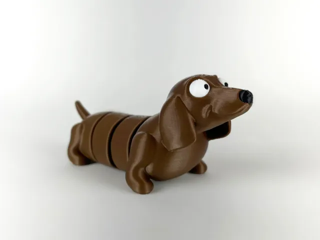Cute Dachshund Articulated Long Version
