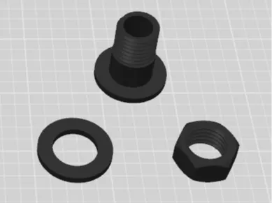 Bench Dog Hole 20mm com Flange