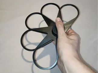 Foldable 5 cup carrier