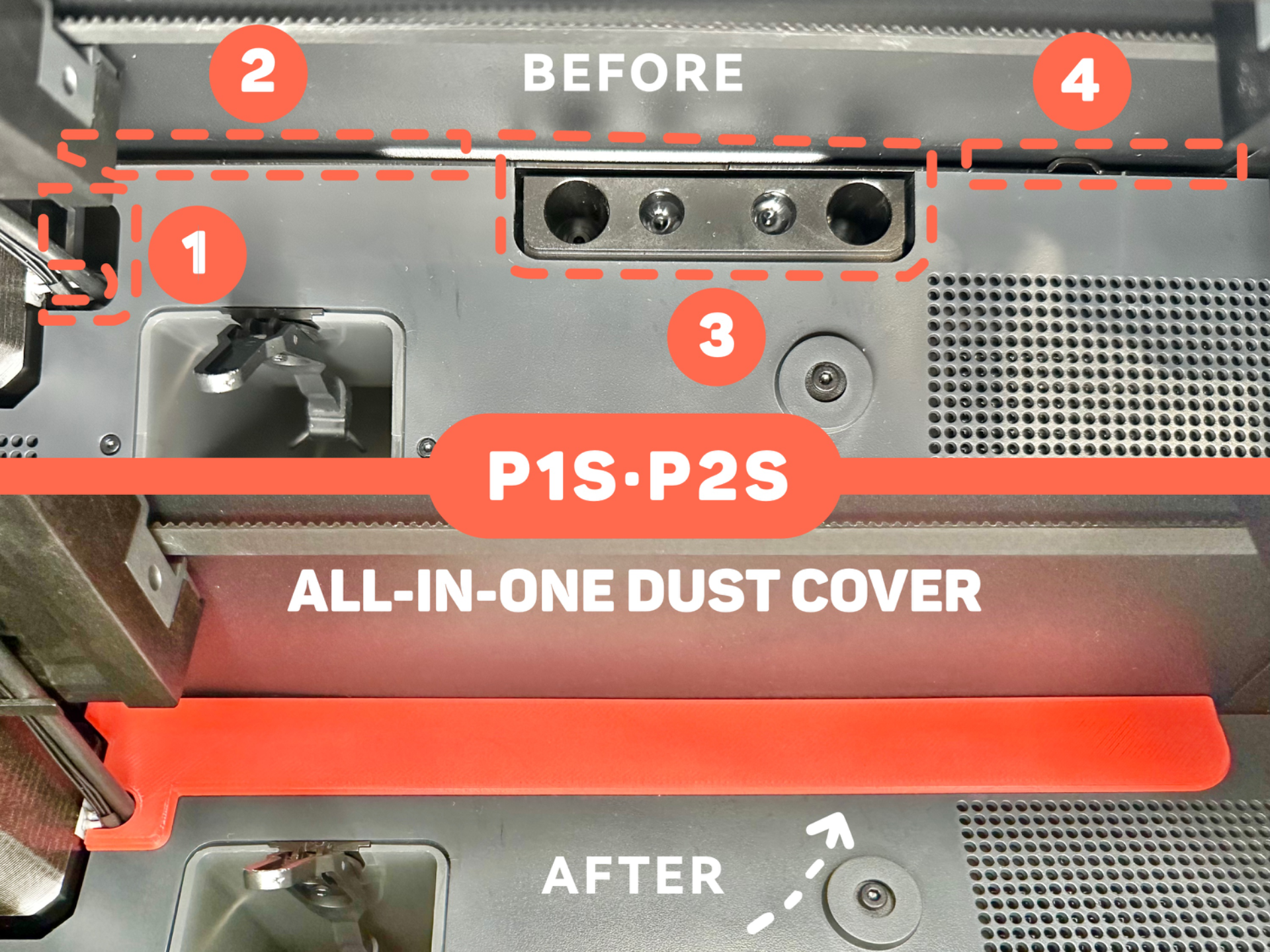 Back Hole All-in-one Dust Cover