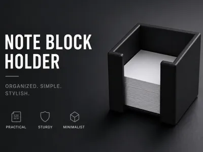Minimalist Note Block Holder