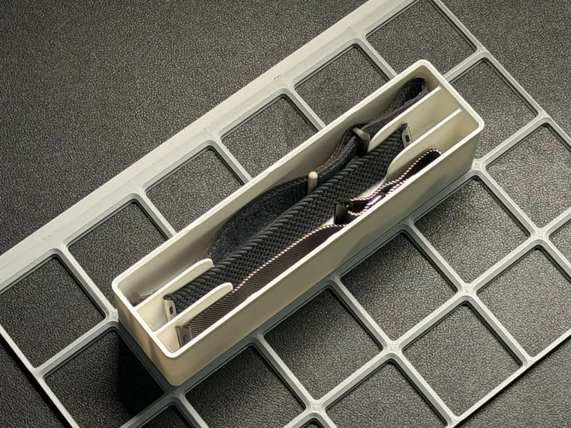 Gridfinity stackable watch bands tray (6U height)