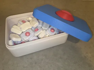Dishwasher Tablet-shaped tablets storage box