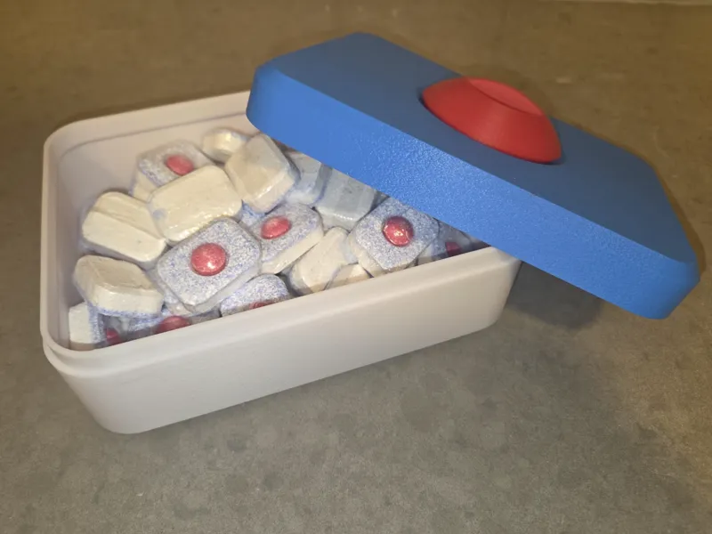 Dishwasher Tablet-shaped tablets storage box