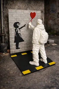 Urban Graffiti - Ragazza con il Palloncino Rosso