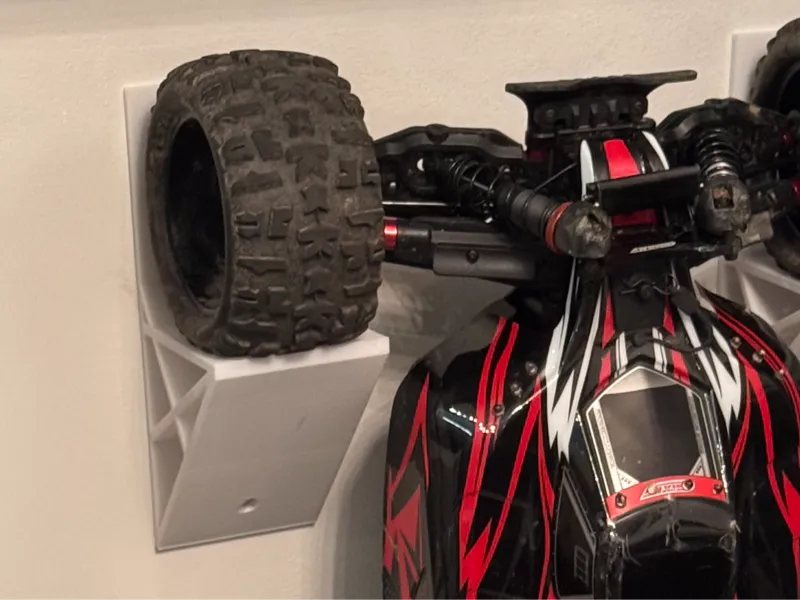 RC car vertical wall hanger