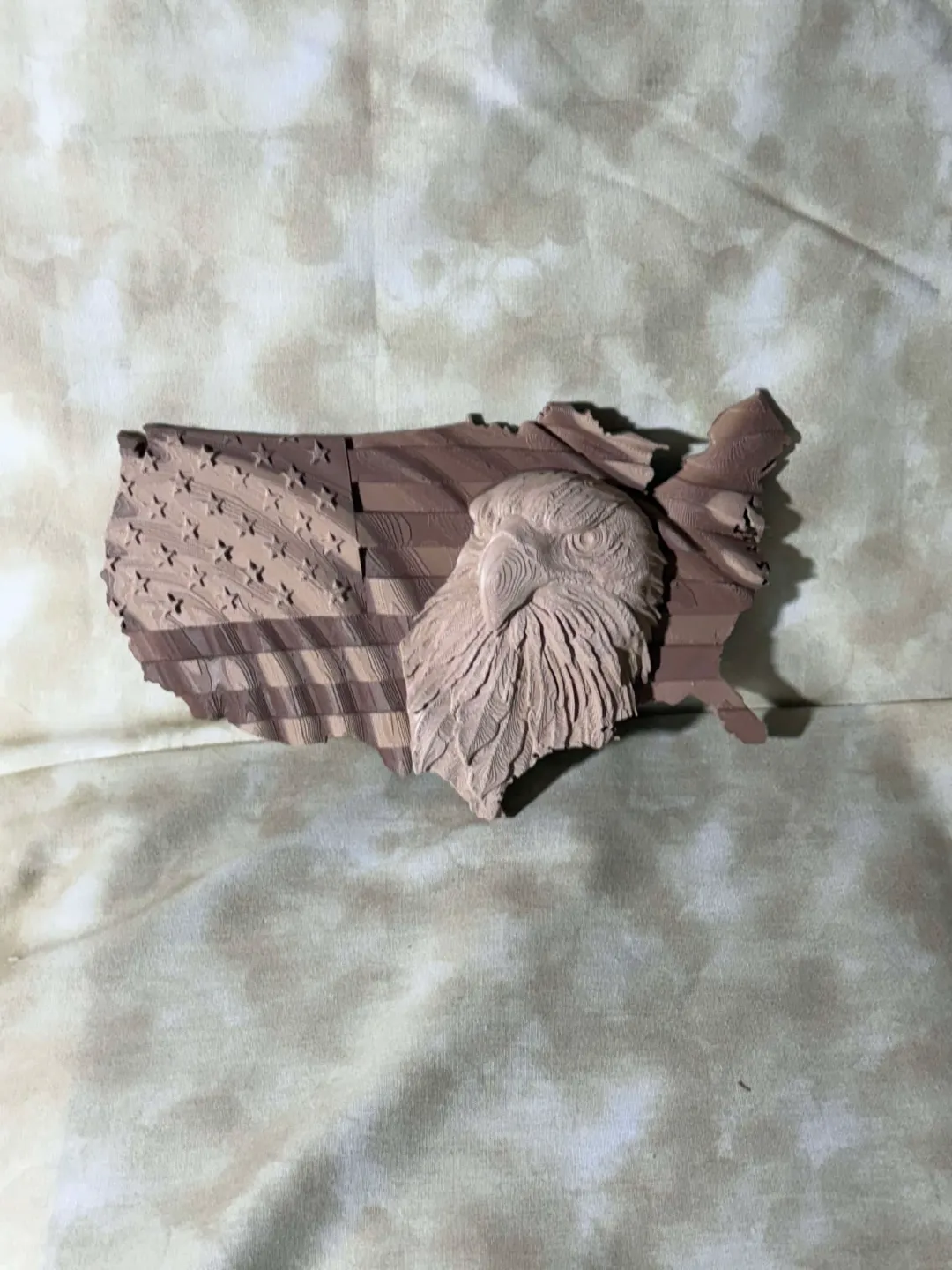 American Bald Eagle Flag Wall Hanging view 2