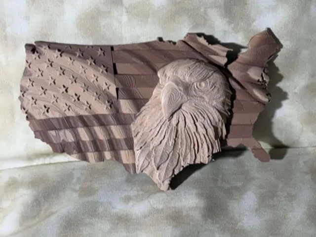 American Bald Eagle Flag Wall Hanging