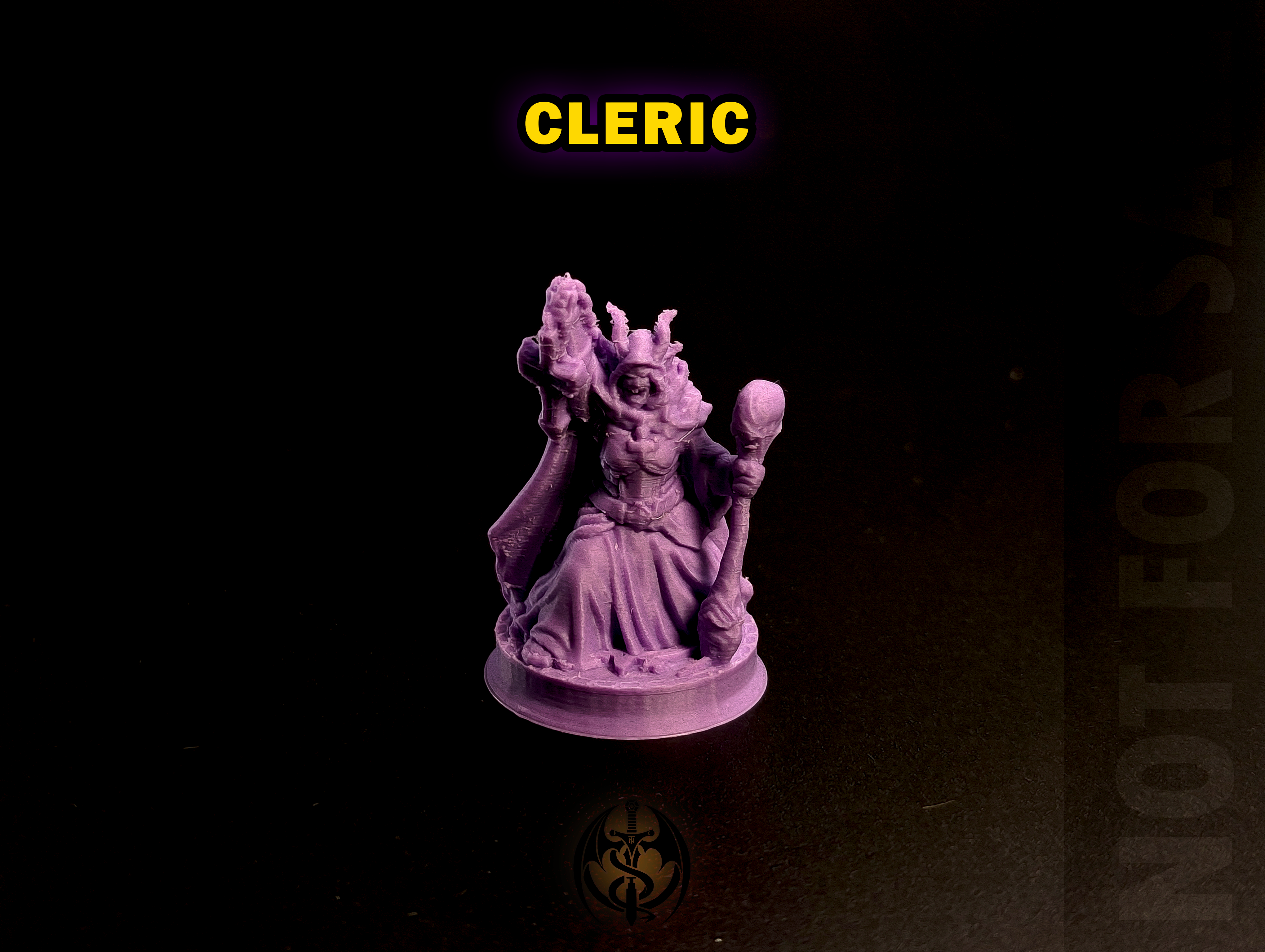 6 Supportless Female Tiefling D&D Classes - 32mm — 3