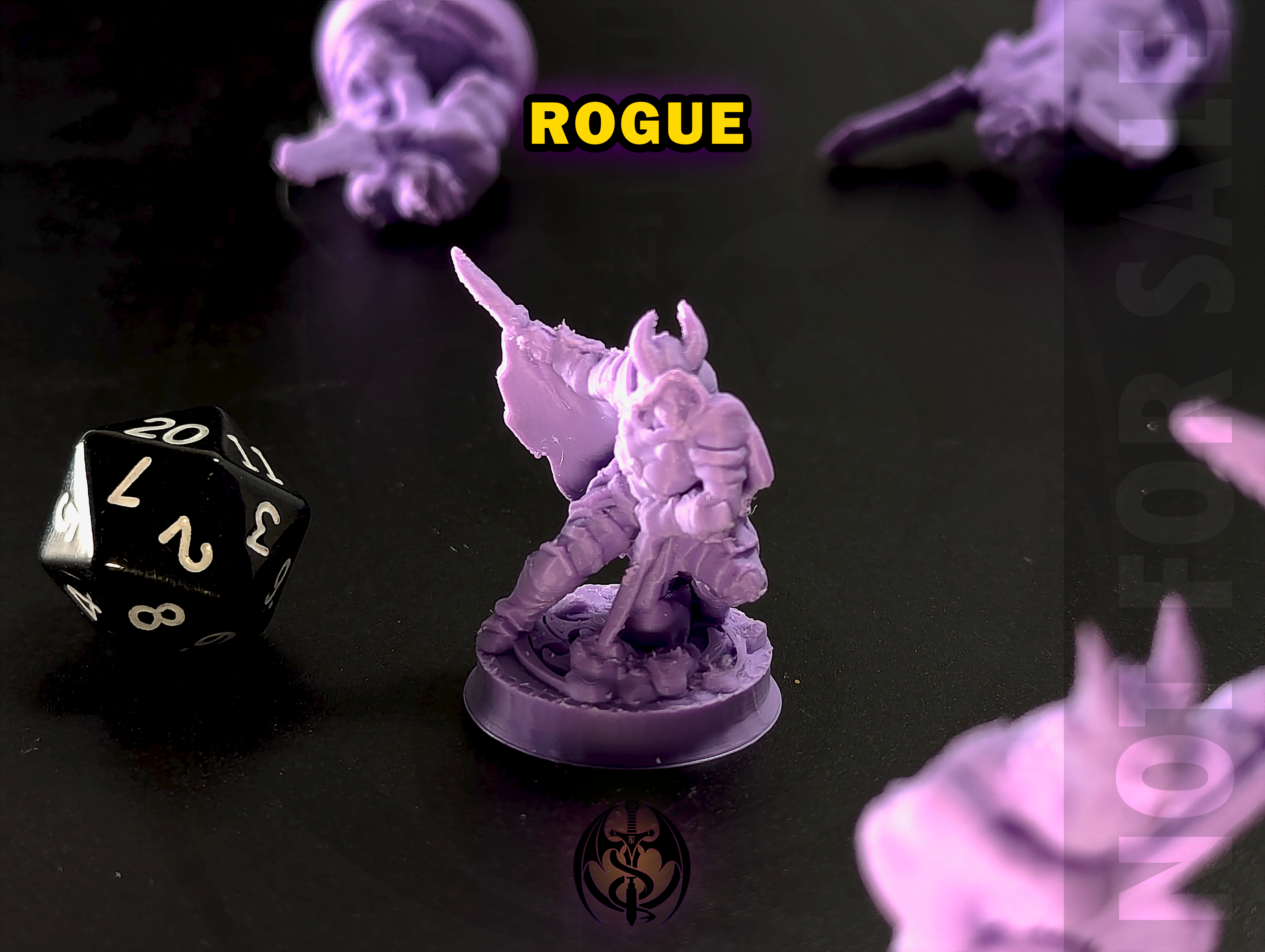 6 Supportless Female Tiefling D&D Classes - 32mm — 9