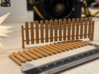 Rustic Mini Fence (12x4cm) | no support