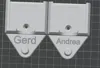 0.2mm layer, 3 walls, 15% infill with Name (Customizable)