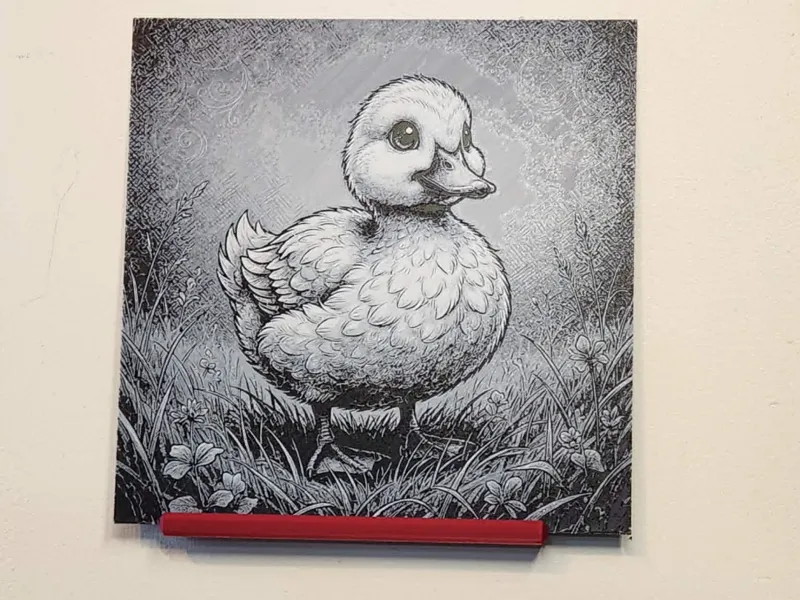 Hueforge - Cute Duckling in Grass
