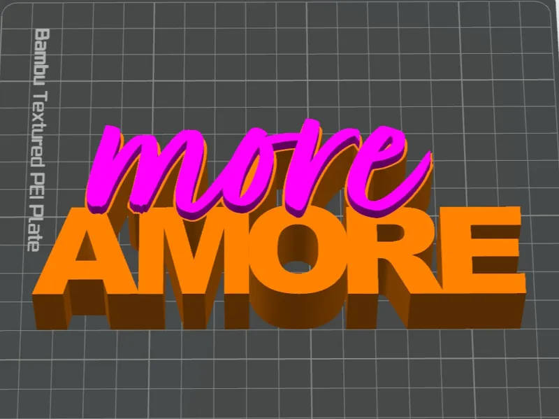 More Amore Schriftzug Aufsteller 