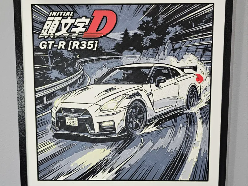 R35 GTR Inspired by Initial D Artwork 7C