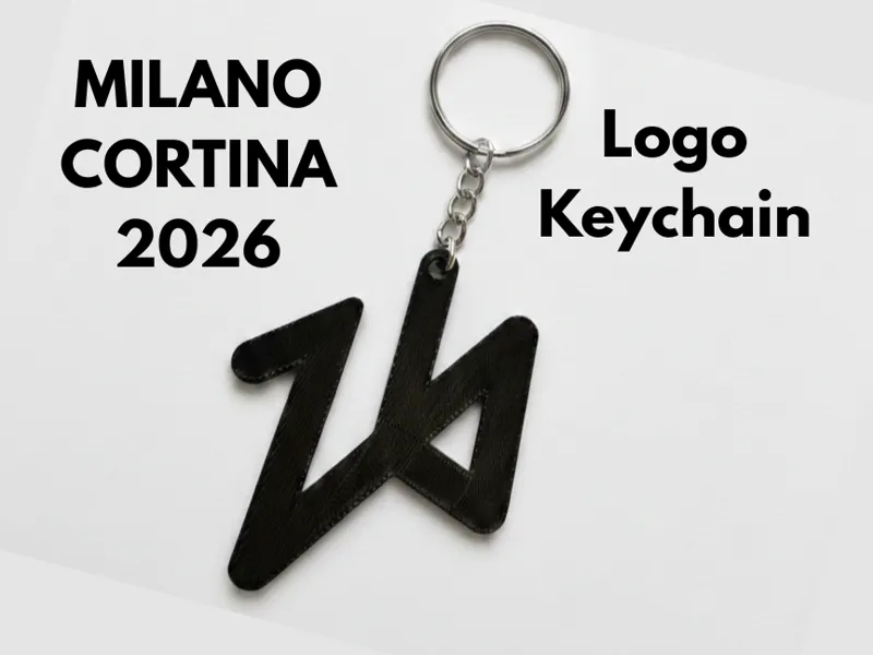 Milano Cortina 2026 Logo Keychain