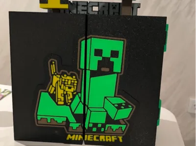 Minecraft Shelf for Kinder Joy Funko Pop