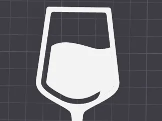 Wine Glass Book Mark