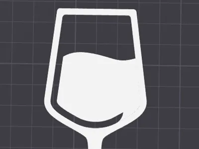 Wine Glass Book Mark