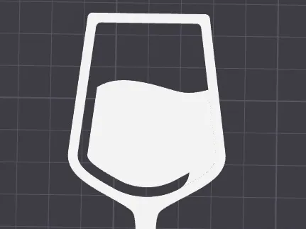 Wine Glass Book Mark