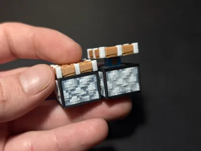NO AMS| Minecraft Piston Fidget Clicker & Keychain