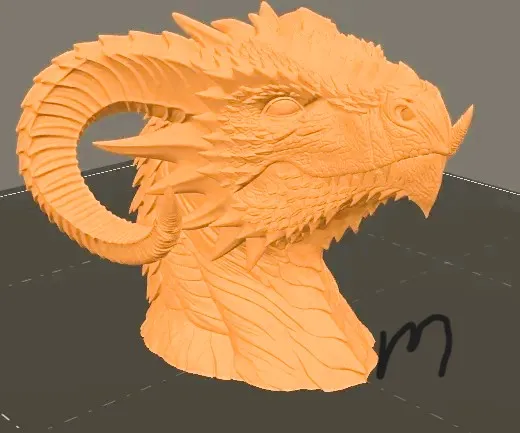 Dragon Head - Free 3D Print Model - MakerWorld