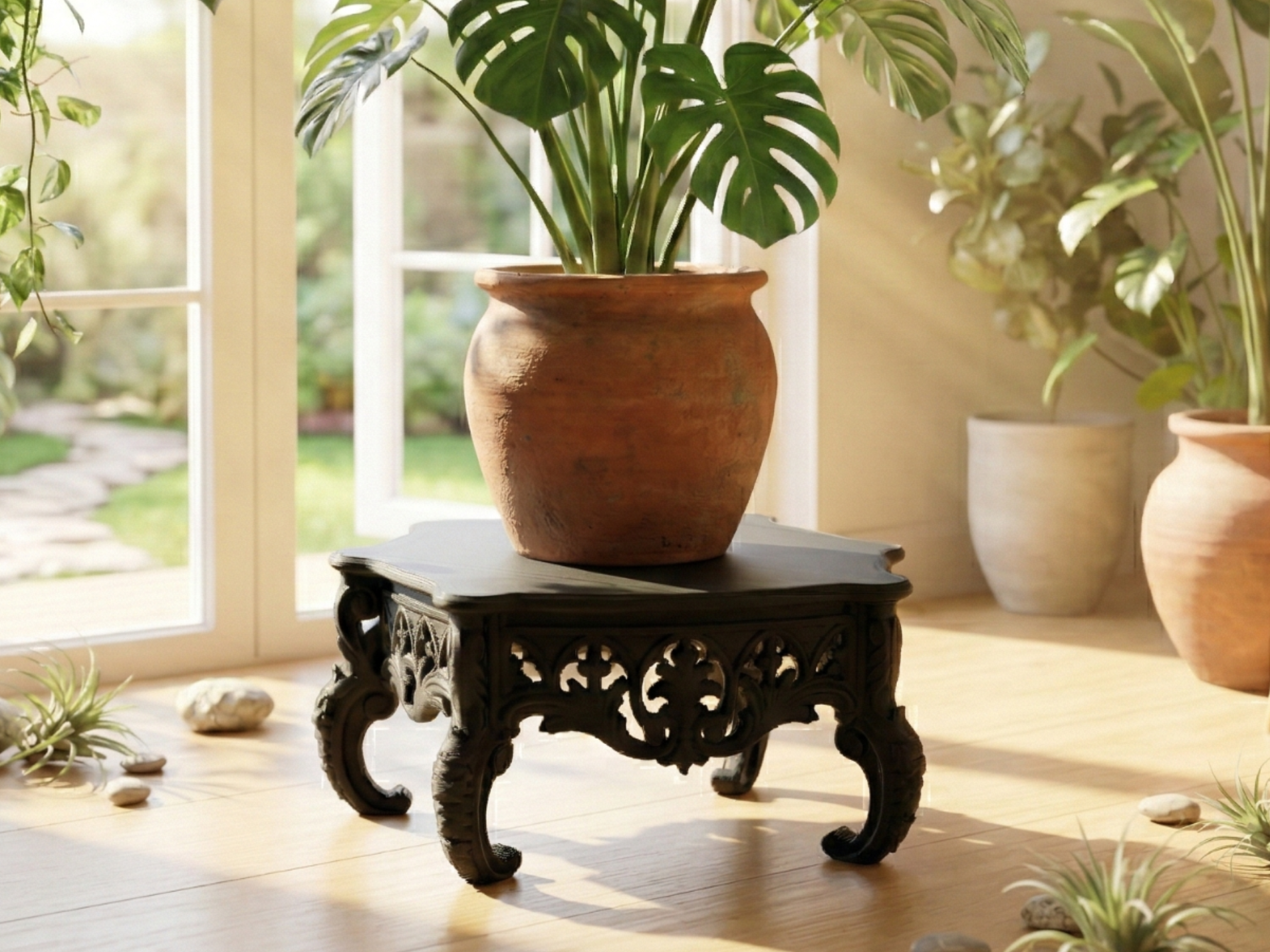 Baroque Plant Stand - Royal Pedestal Display