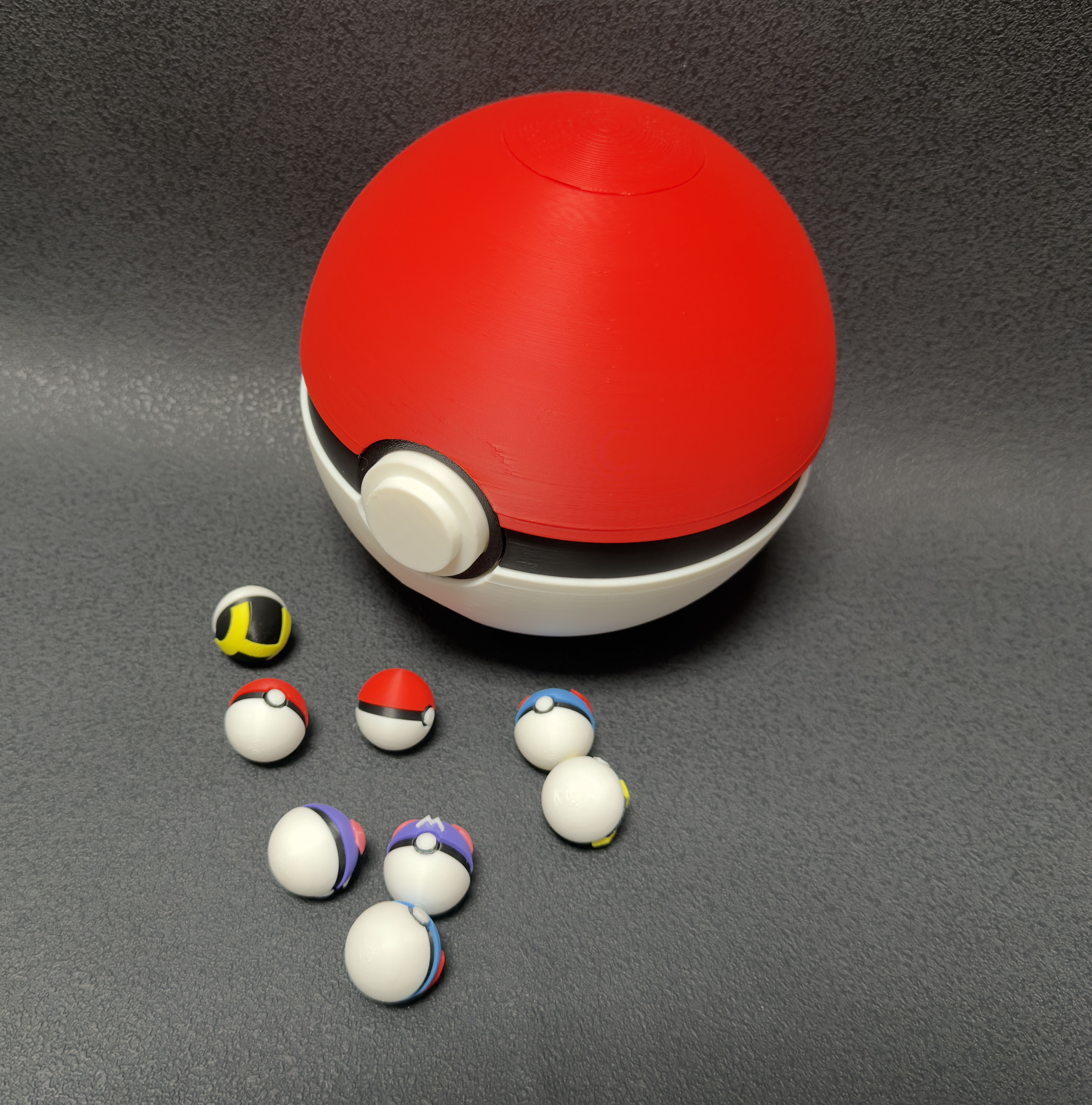 Miniatura 6 do modelo 3D 精灵球扭蛋机和精灵球扭蛋（打印前请先看说明书）