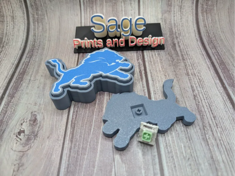 Detroit Lions clicker fidget - MechKeyboardSwitch