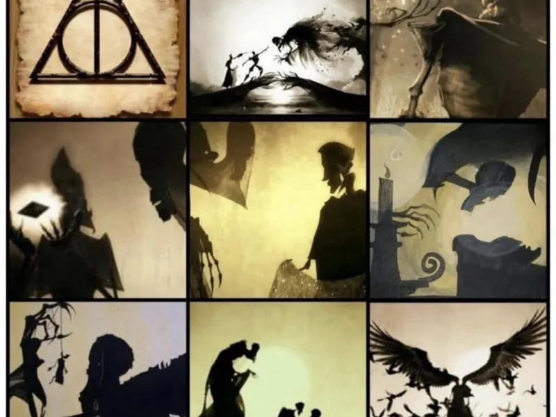Luce Harry Potter doni. Storia dei tre fratelli. 