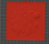 Tableau tête de lion — photo 3