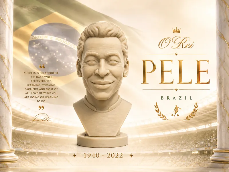World Cup 2026 Pelé Bust – Football Legend