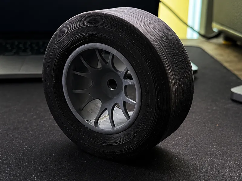 1/7 Scale RB19-Style F1 Wheel & Tire Display Model