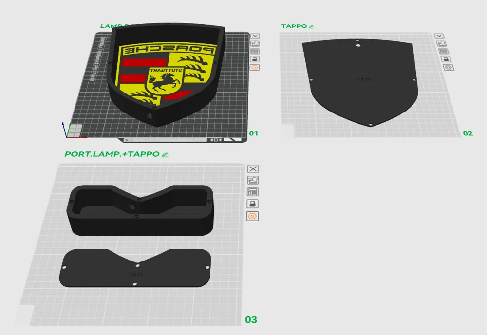 Porsche Lamp with LED Lighting by MG 3D - MakerWorld
