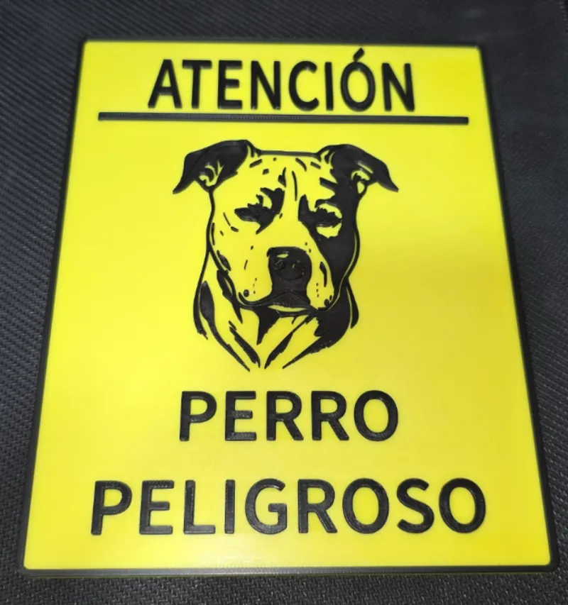 Cartel perro  AMERICAN STAFFORDSHIRE TERRIER