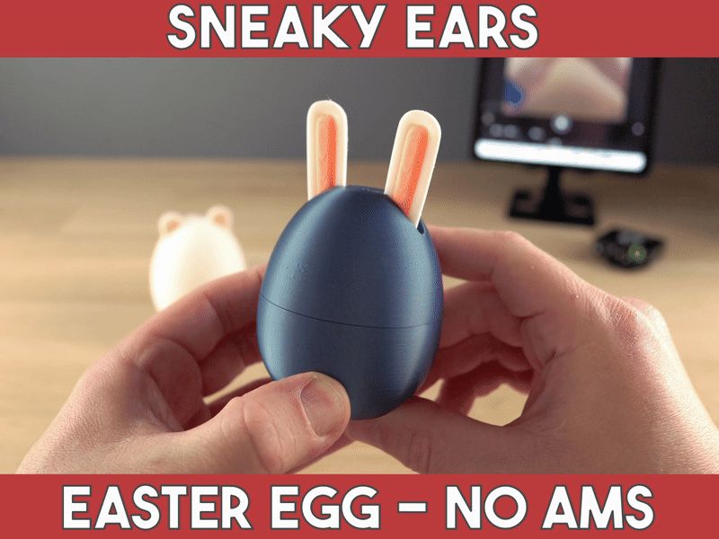 Sneaky Ears Easter Egg Container Fidget