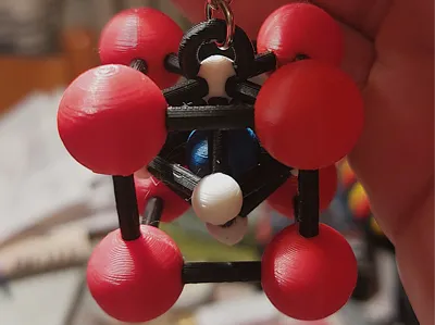 Perovskite crystal keychain