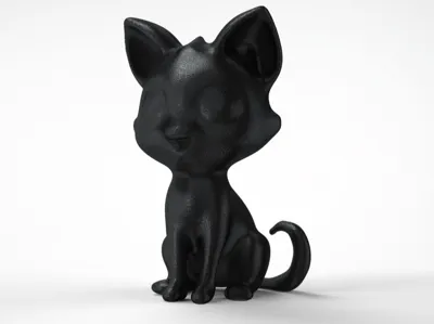 Cute kitten figurine