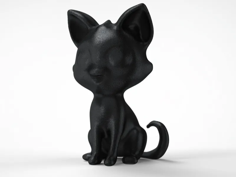 Cute kitten figurine