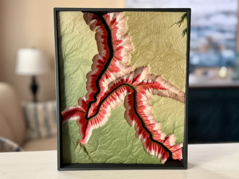 Dolores Canyon Relief Map