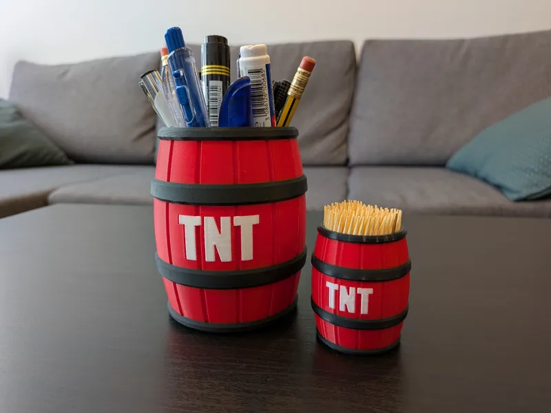 TNT Barrel Pen Holder or Planter