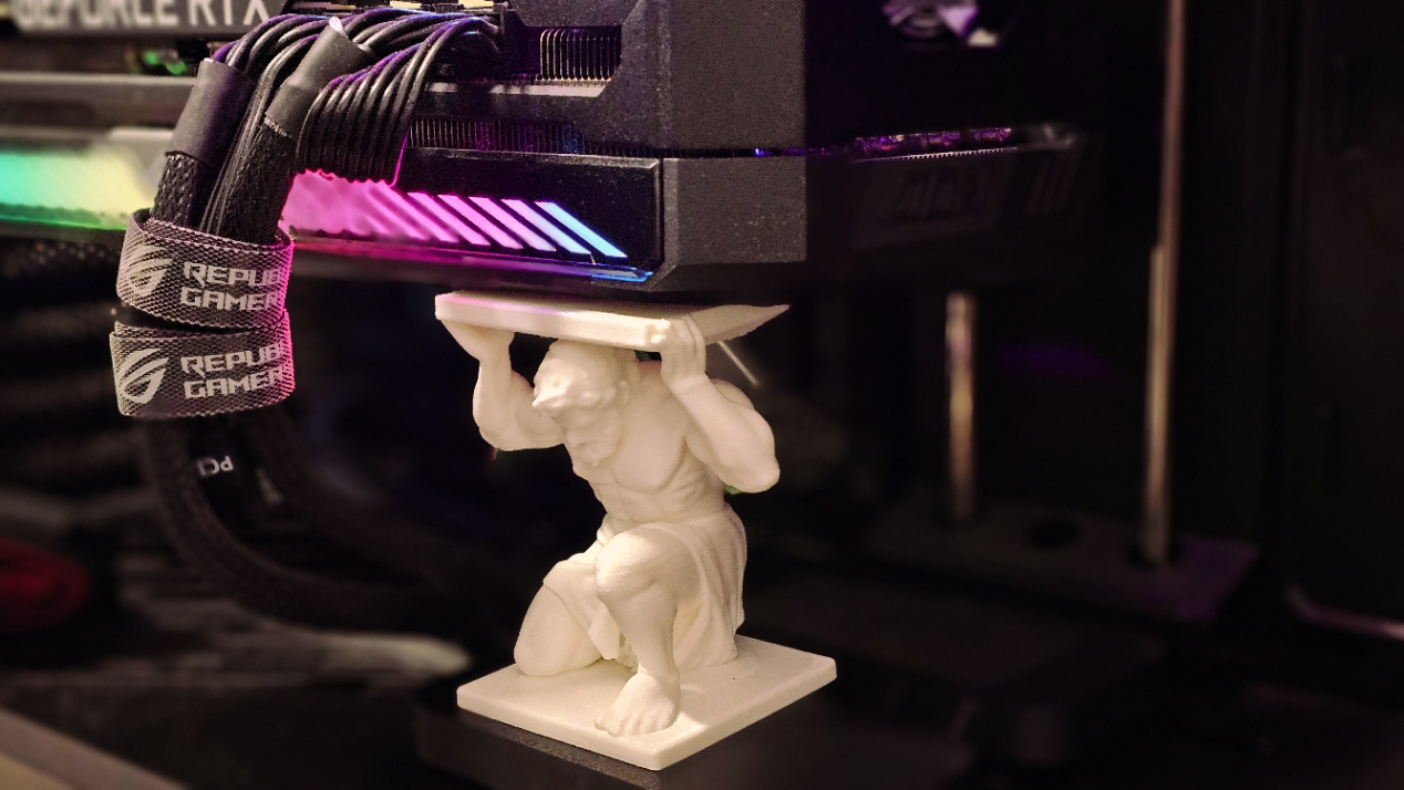 Miniatura 1 do modelo 3D Atlas GPU Support Stand –  Statue