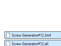 #12 Screw