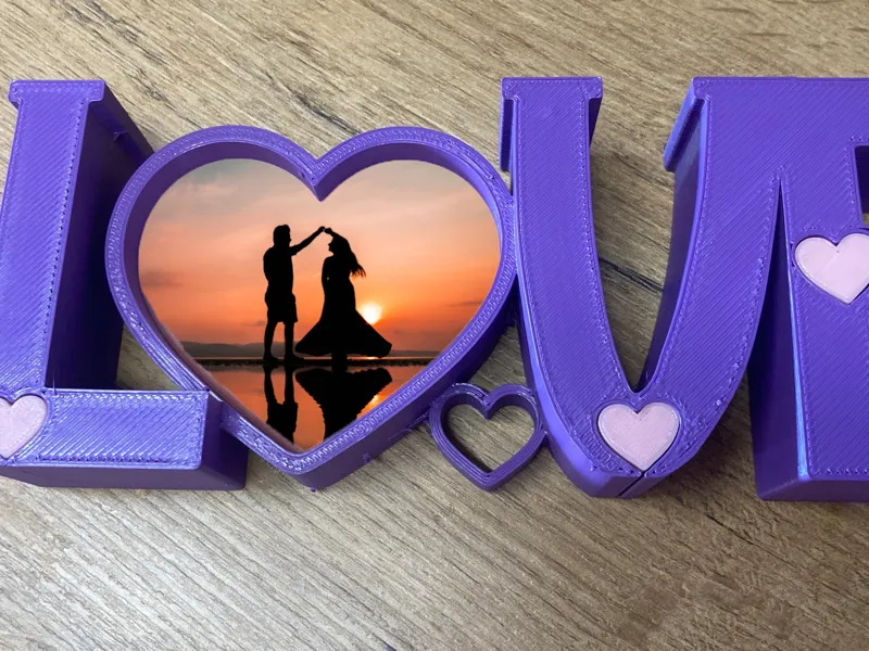 Love + hearth photo frame