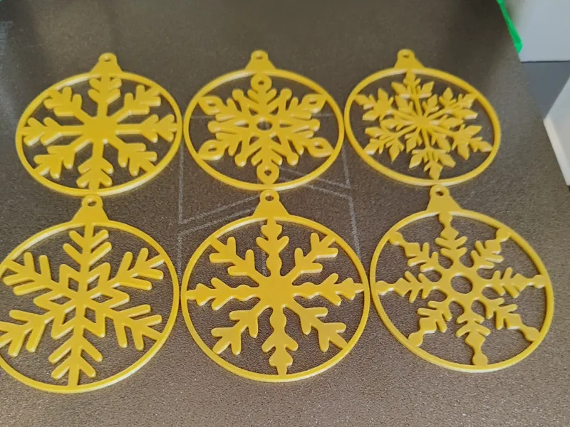 Christmas Decoration Set - Snow Flakes