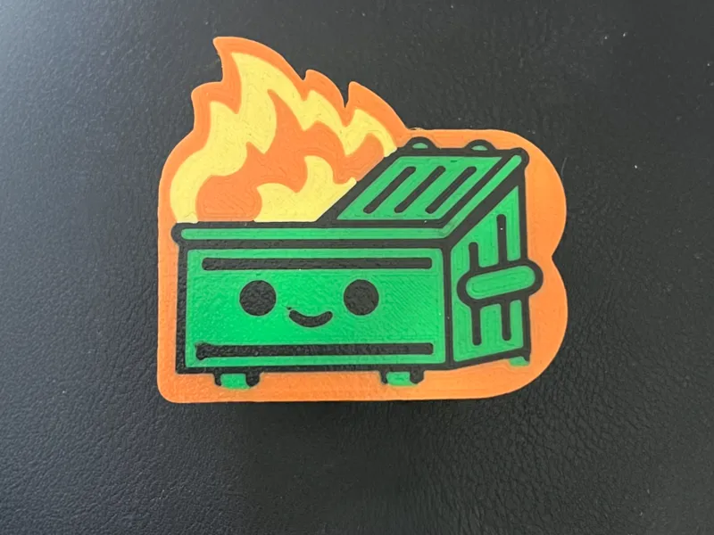 Dumpster Fire Pop Can Tab Opener