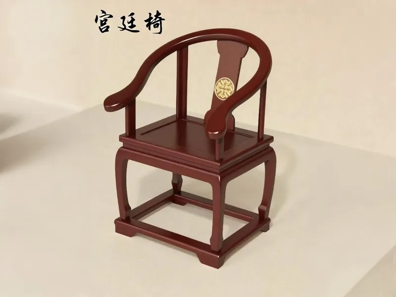 中式宫廷椅（榫卯拼插结构）