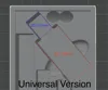 Universal with space for 2 AAA batteries