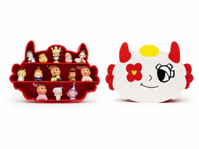 Wang Sulong Fiery Hot Mengli Figurine Display and Storage Rack Merchandise