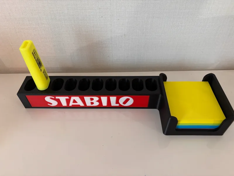 support pour 10 stabilo et post it